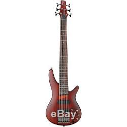Ibanez SR506BM 6 String Electric Bass Guitar Package With Tuner & Cable Bundle