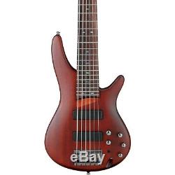 Ibanez SR506BM 6 String Electric Bass Guitar Package With Tuner & Cable Bundle