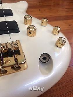 Ibanez SR535 Electric Bass Guitar Pearl White Near Mint with Strap, Tuner, Case