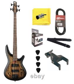 Ibanez SR600EAST 4-String Electric Bass Guitar withTuner, Cable, Hanger and More