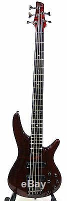 Ibanez SR705 5-String Bass Guitar Charcoal Brown INCLUDES TUNER CABLE