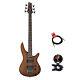 Ibanez SRC6WNF 6 String Electric Bass Guitars With Tuner & Cable Bundle