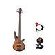Ibanez SRF705 5 String Bass Guitar Package With Tuner & Cable Bundle