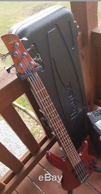 Ibanez SRT805DX Bass With Original Case & Behringer Chromatic Tuner