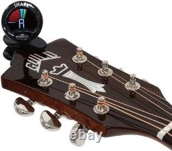 Innovative Rechargeable Clip-On Tuner with 1.5 Display for Bass, Violin, Guitar