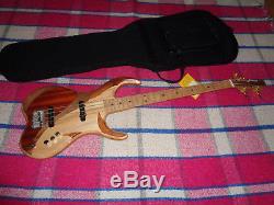 J. Mroz Handbuilt Custom Electric Bass Fancy Woods Schecter Tuners Very Cool