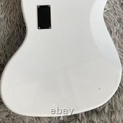 JB Bass 6-strings White Electric Bass Guitar S-S Active Pickups Customized
