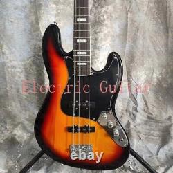 JB75 Sunburst Electric Bass Guitar 4 Strings Chrome Hardware Black Part Factory