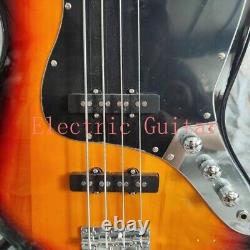 JB75 Sunburst Electric Bass Guitar 4 Strings Chrome Hardware Black Part Factory