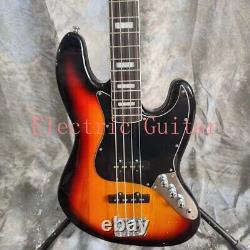 JB75 Sunburst Electric Bass Guitar 4 Strings Chrome Hardware Black Part Factory