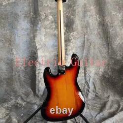 JB75 Sunburst Electric Bass Guitar 4 Strings Chrome Hardware Black Part Factory