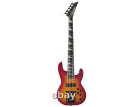 Jackson JS3VQ Concert Bass Guitar Cherry Burst Bundle with Cable, Tuner, Strap