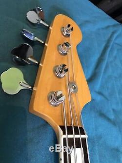 Jazz Bass Guitar Neck / Block Inlay Fender replacement With Wilkinson Tuners