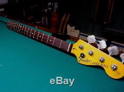Jazz J Bass neck relic Vintage aged Nitro late 60's style rosewood with Tuners
