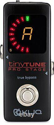 KLIQ TinyTune Pro Stage Tuner Pedal for Guitar and Bass with True Bypass Switch