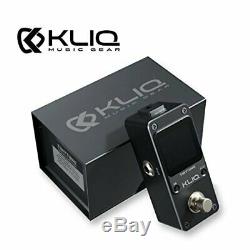 KLIQ TinyTune Tuner Pedal for Guitar and Bass Mini Chromatic with