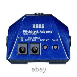 KORG Guitar/Bass Pedal Tuner Pitchblack Advance BL Sparkle Blue PB-AD BL