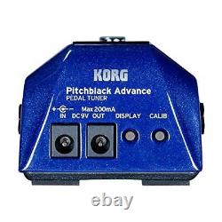 KORG Guitar/Bass Pedal Tuner Pitchblack Advance BL Sparkle Blue PB-AD BL