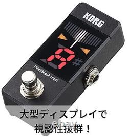 KORG Guitar/Bass Pedal Tuner Pitchblack Mini PB-MINI Compact True Bypass