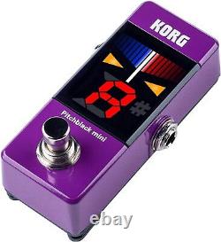 KORG Guitar / Bass Pedal Tuner Pitchblack mini PU Purple PB-MINI PU