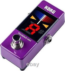 KORG Guitar / Bass Pedal Tuner Pitchblack mini PU Purple PB-MINI PU F/S withTrack#