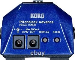 KORG PB-AD Pitchblack Advance Guitar / Bass Pedal Tuner Blue