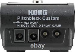 KORG PB-CS Pitchblack Custom Guitar tuner F/S Japan