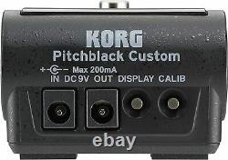 KORG PBCS Guitar Pedal tuner Pitchblack Custom Black Audio equipment Battery