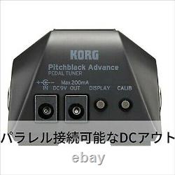 KORG Pitchblack Advance PB-AD Black Pedal Tuner