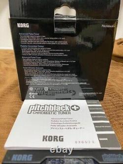 KORG Pitchblack+ CHROMATIC ADVANCED Ultra precision PEDAL TUNER Japan used