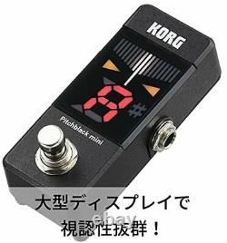 KORG Pitchblack mini Pedal Chromatic Tuner for Guitar PB-MINI Compact Japan