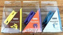 KORG Pitchclip 2+ Pokemon Edition Guitar Bass Clip-on Tuner Set of 3 From Japan