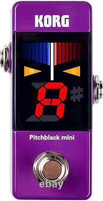 KORG guitar/Base pedal tuner Pitchblack mini PU purple PB-mini