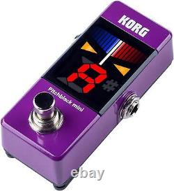 KORG guitar/Base pedal tuner Pitchblack mini PU purple PB-mini