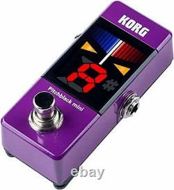 KORG guitar / bass pedal tuner Pitchblack mini PU Purple PB-MINI PU