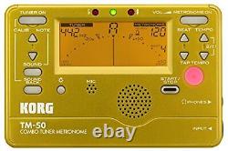 KORG tuner / metronome TM-50 GD Gold Free Shipping with Tracking# New from Japan