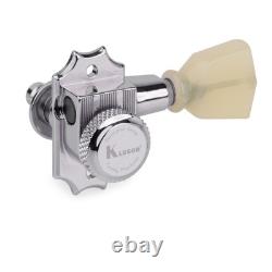 Kluson 3+3 Locking Revolution Series G-Mount Tuners Pearloid Keystone