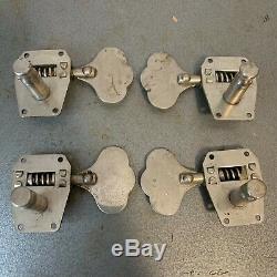 Kluson 538 Bass Tuners 1960's Chrome for Gibson Epiphone Rickenbacker Guild