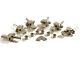 Kluson Firebird Banjo tuners 6 in line nickel buttons for reverse KBT-9006SLN/M