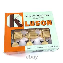 Kluson Gold 3x3 Waffleback/Tulip Tuners for Vintage Gibson Guitar SK900SLG/M