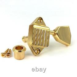 Kluson Gold 3x3 Waffleback/Tulip Tuners for Vintage Gibson Guitar SK900SLG/M