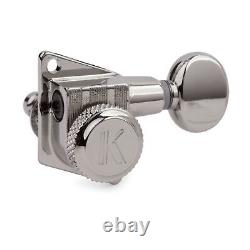 Kluson Revolution F-Mount 191 Ratio Locking Tuners for Fender 6 In-Line Chrome