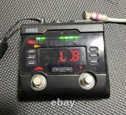 Korg PB-02 Pitchblack Dual Input True Bypass Guitar Bass Tuner Pedal