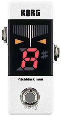 Korg Pitchblack Mini Limited Edition Pedal Tuner White PB-MINI-WH