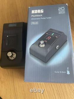 Korg Pitchblack PB-01 Pedal Tuner for Guitar/Bass Used, Excellent Condition