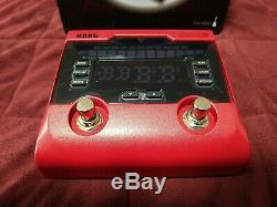 Korg Pitchblack+ (Plus) PB-02-RD Limited Edition Red Guitar Bass Pedal Tuner
