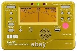 Korg TM-50 Combo Instrument Tuner and Metronome (Gold)