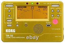 Korg TM-50 Combo Instrument Tuner and Metronome Gold