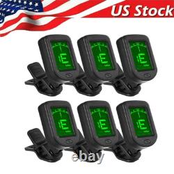 LCD Clip On Chromatic Acoustic Electric Guitar Bass Ukulele Banjo Violin Tuner