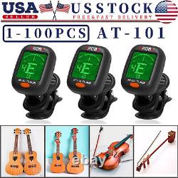 LCD Clip On Chromatic Acoustic Electric Guitar Bass Ukulele Banjo Violin Tuner